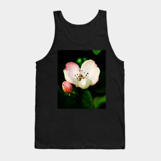 Quince Pink Flower and Bud Tank Top